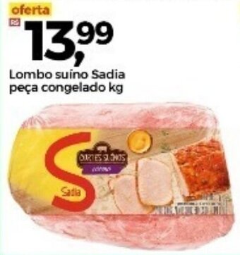Lombo suino Sadia peca Congelado 1kg