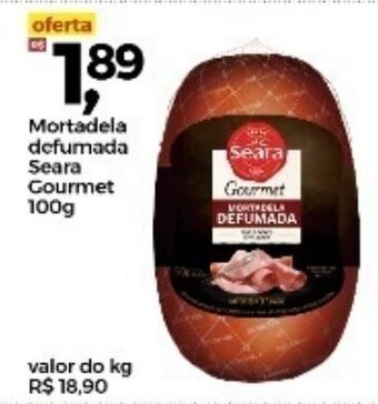 Frangolândia Mortadela Defumada Seara Gourmet 100g oferta