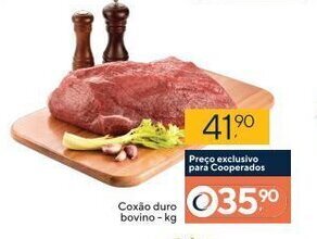 Coop Coxao Duro Bovino 1kg oferta