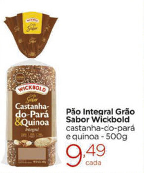 Carrefour Market pao Integral Grao Sabor Wickbold 500g oferta
