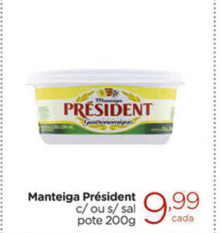 Carrefour Market Manteiga President 200g oferta