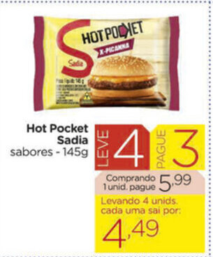 Carrefour Market Hot Pocket Sadia 145g oferta