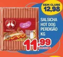 Costazul Supermercados Salsicha hot dog perdigão kg oferta
