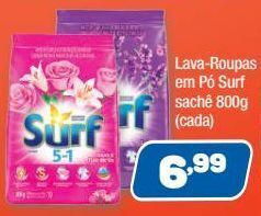Lava-roupas em pó surf sachê 800g