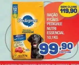 Costazul Supermercados Ração p/cães pedigree nutri essencial 10,1kg oferta