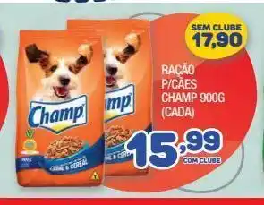 Ração p/cães champ 900g
