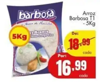 Barbosa Supermercados Arroz Barbosa T1 5kg oferta