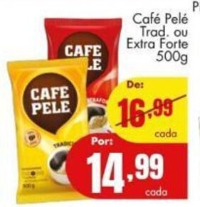Barbosa Supermercados Cafe Pele Trad. ou Extra Forte 500g oferta