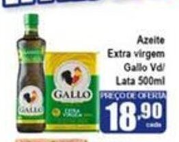 Higa's Supermercado Azeite ExtraVirgem Gallo Vd lata 500ml oferta