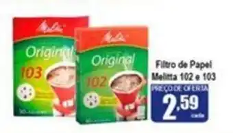 Higa's Supermercado Filtro de Papel Melitta 102 e 103 oferta