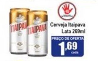 Higa's Supermercado Cerveja Itaipava lata 269ml oferta