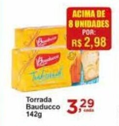 Rossi Supermercado Torrada Bauducco 142g oferta