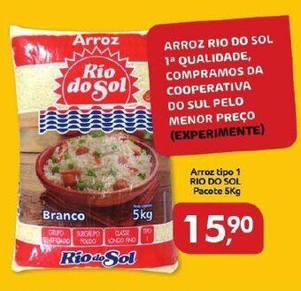 Supermercados Nori Arroz Tipo 1 Rio Do Sol pacote 5kg oferta