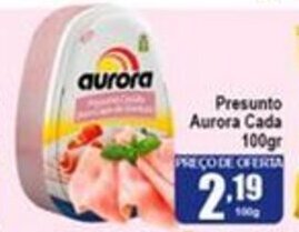 Higa's Supermercado Presunto Aurora Cada 100g oferta