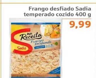 Sonda Frango Desfiado Sadia Temperado Cozido 400g oferta