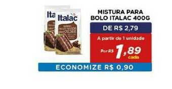Bahamas Mix Mistura Para Bolo Italac 400g oferta