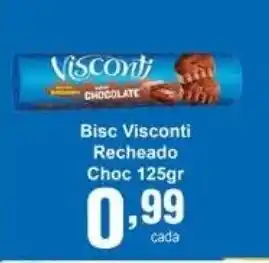 Rossi Supermercado Bisc Visconti Recheado Choc 125g oferta