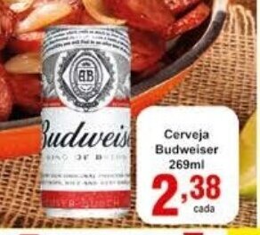 Rossi Supermercado Cerveja Budweiser 269ml oferta