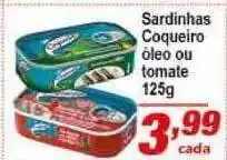 Russi Supermercados Sardinhas Coqueiro óleo Ou Tomate 125g oferta