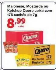 Roldão Maionese Mostarda Ou Ketchup Quero Caixa 7g oferta