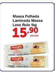 Roldão Massa Folhada Laminada Massa Leve Rolo 1kg oferta