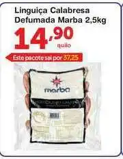 Roldão Linguiça Calabresa Defumada Marba 2.5kg oferta