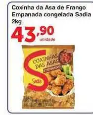 Roldão Coxinha Da Asa De Frango Empanada Congelada Sadia 2kg oferta