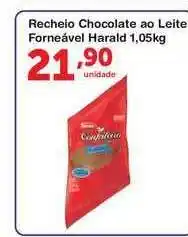 Roldão Recheio Chocolate Ao Leite Forneável Harald 1.05kg oferta