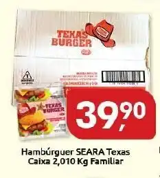 Supermercados Nori Hamburguer Seara Texas caixa 2.010kg Familiar oferta