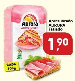 Apresuntado Aurora fatiado 100g