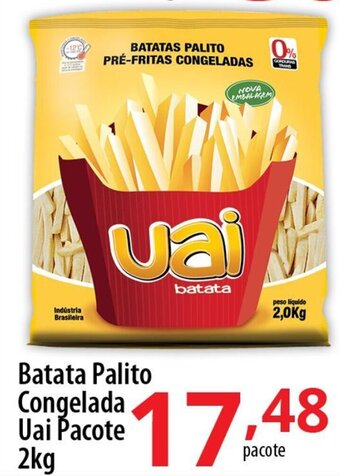 Akki Atacadista Batata palito congelada Uai pacote 2kg oferta