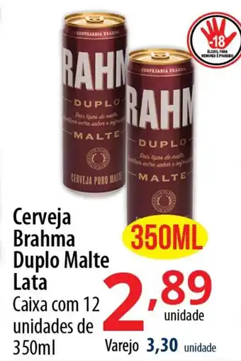 Cerveja Brahma Duplo Malte Lata 350ml