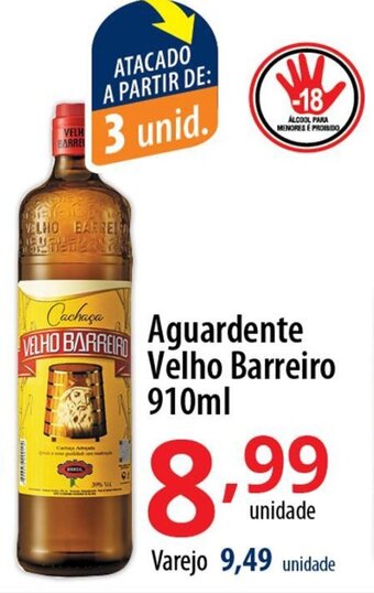 Akki Atacadista Aguardente Velho Barreiro 910ml oferta