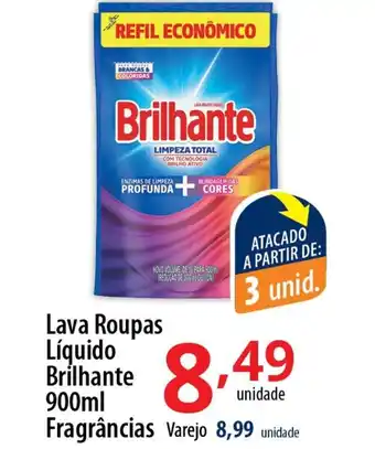 Akki Atacadista Lava Roupas Liquido Brilhante 900ml frag. oferta