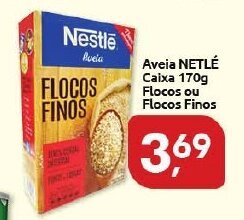Supermercados Nori Aveia Nestle Caixa 170g Flocos ou Flocos Finos oferta