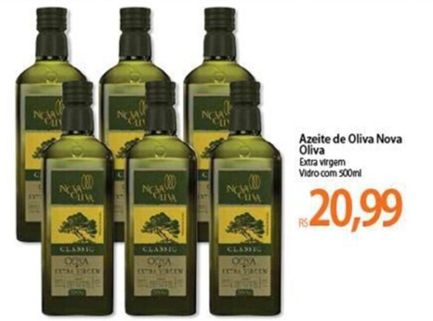 Azeite de Oliva Nova Oliva 500ml oferta na Atacadão Azeite de Oliva Nova Oliva 500ml oferta na Atacadão