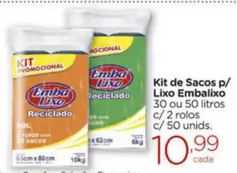 Kit de Saco p/ Lixo Embalixo