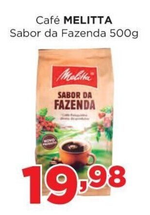 Supermercados Mundial Cafe Melitta Sabor da Fazenda 500g oferta