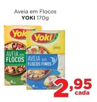 Supermercados Mundial Aveia em flocos Yoki 170g oferta