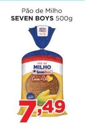 Supermercados Mundial Pao de Milho Seven Boys 500g oferta