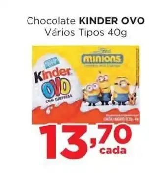 Supermercados Mundial Kinder Ovo 40g oferta