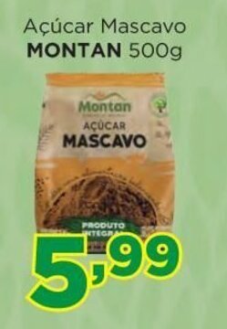 Supermercados Mundial Acucar Mascavo Montan 500g oferta