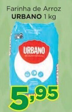 Supermercados Mundial Farinha de Arroz Urbano 1kg oferta
