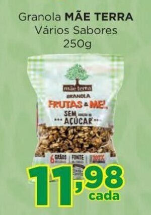 Supermercados Mundial Granola Mae Terra 250g oferta