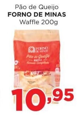 Supermercados Mundial Pao de Queijo Forno de Minas Waffle 200g oferta