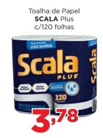 Supermercados Mundial Toalha de Papel Scala Plus c/120 Folhas oferta