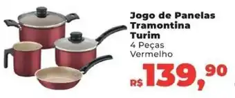 Jogo de Panelas Tramontina Turim 4 pecas