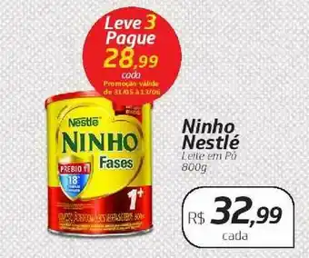 Drogal Ninho Nestlé Leve 3 Pague 800g oferta