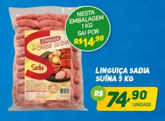 Brasil Atacadista Linguica Sadia Suina 5kg oferta