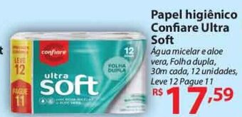 Nacional Papel Higiénico Confiare Ultra Soft oferta